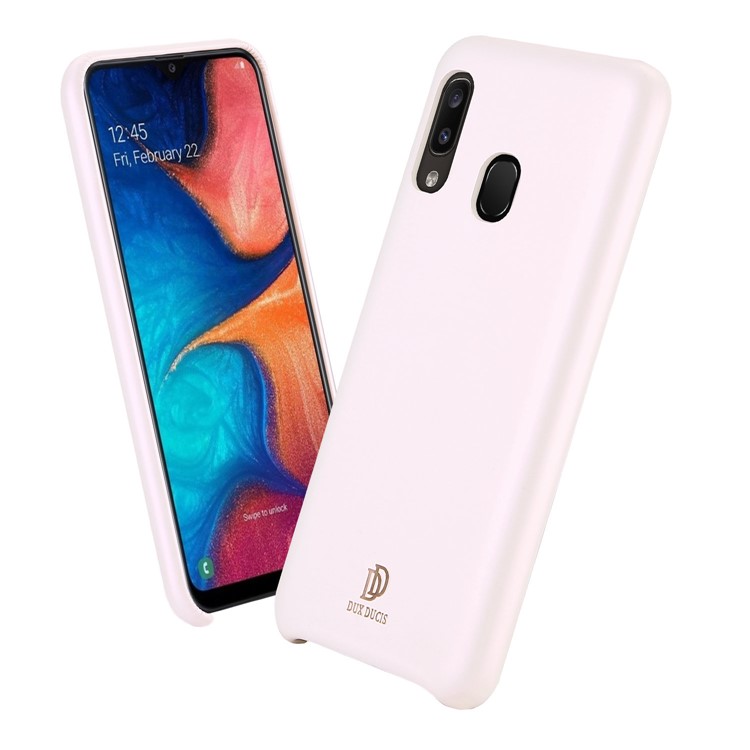 

DUX DUCIS Skin Lite Серия PU Кожаный Чехол Для ПК Задняя Крышка Для Samsung Galaxy A20E - Розовый, Galaxy A20e