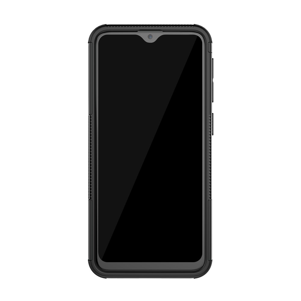 Anti-slip PC + TPU Hybrid Case with Kickstand for Samsung Galaxy A20e - Black-4