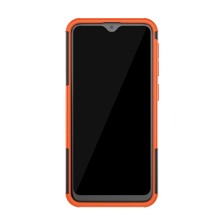 Anti-slip PC + TPU Hybrid Case with Kickstand for Samsung Galaxy A20e - Orange-4