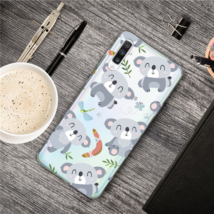 

Pattern Printing Clear TPU Cell Phone Shell Case for Samsung Galaxy A50/A50s/A30s - Koala, Galaxy A50