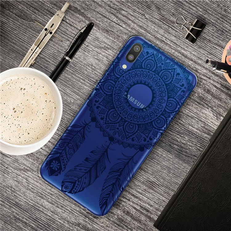 

Шаблон Печати Ясно ТПУ Сотовый Телефон Чехол Для Samsung Galaxy M10 - Мандала, Galaxy M10