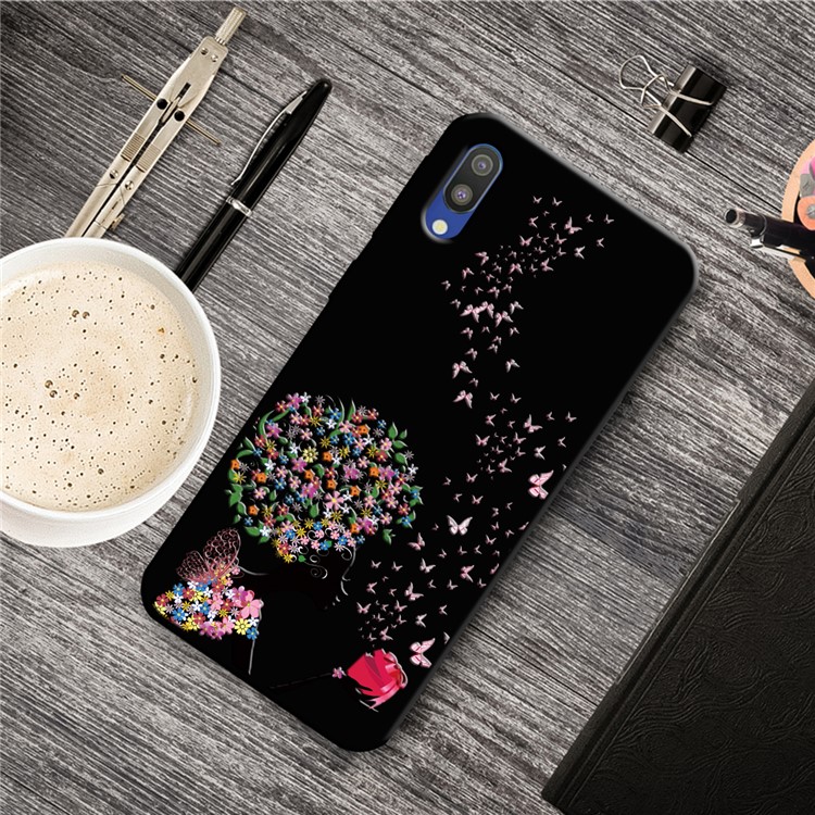 

Печать Шаблона ТПУ Задняя Крышка Для Samsung Galaxy M10 - Цветок И Бабочка, Galaxy M10
