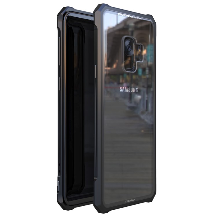 

Металлическая Рама + Стеклянная Задняя Крышка Телефона Для Samsung Galaxy S9 G960 - Черный, Galaxy S9