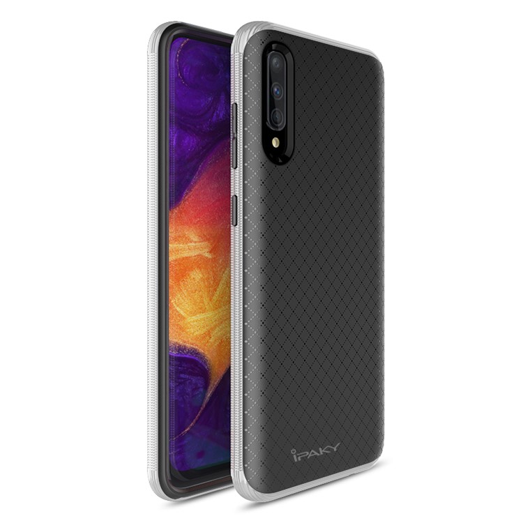 

IPAKY Для Samsung Galaxy A50 PC + ТПУ Телефон Крышка Корпуса - Серебряный, Galaxy A50