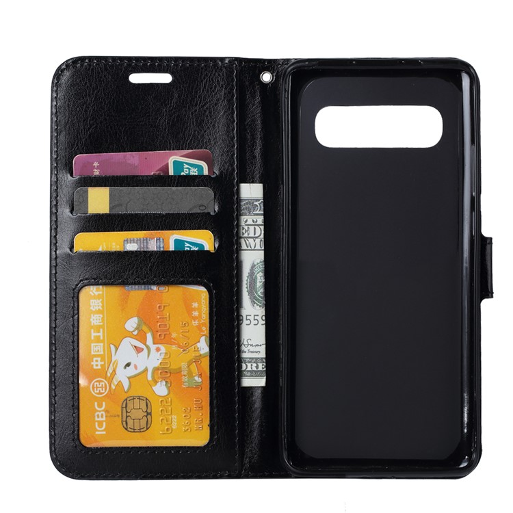 Photo Slot Leather Phone Shell for Samsung Galaxy S10 5G - Black-5