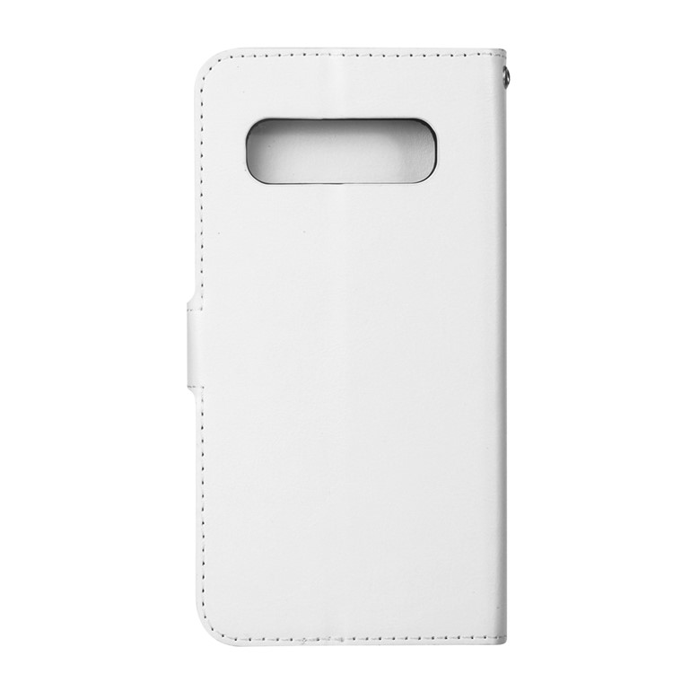 Photo Slot Leather Phone Shell for Samsung Galaxy S10 5G - White-3