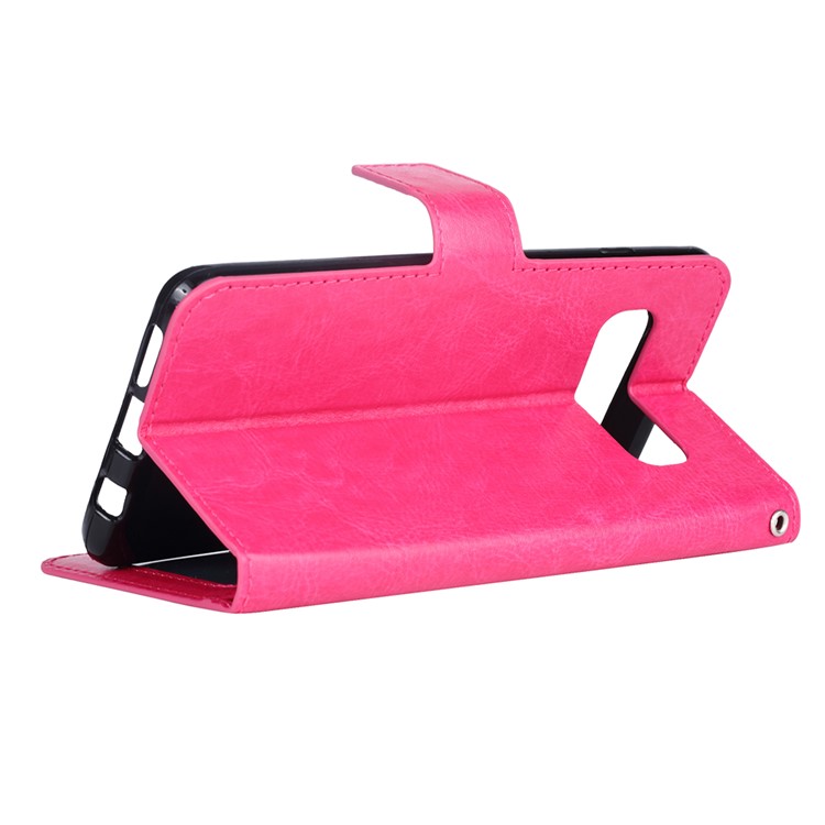 Photo Slot Leather Phone Shell for Samsung Galaxy S10 5G - Rose-5