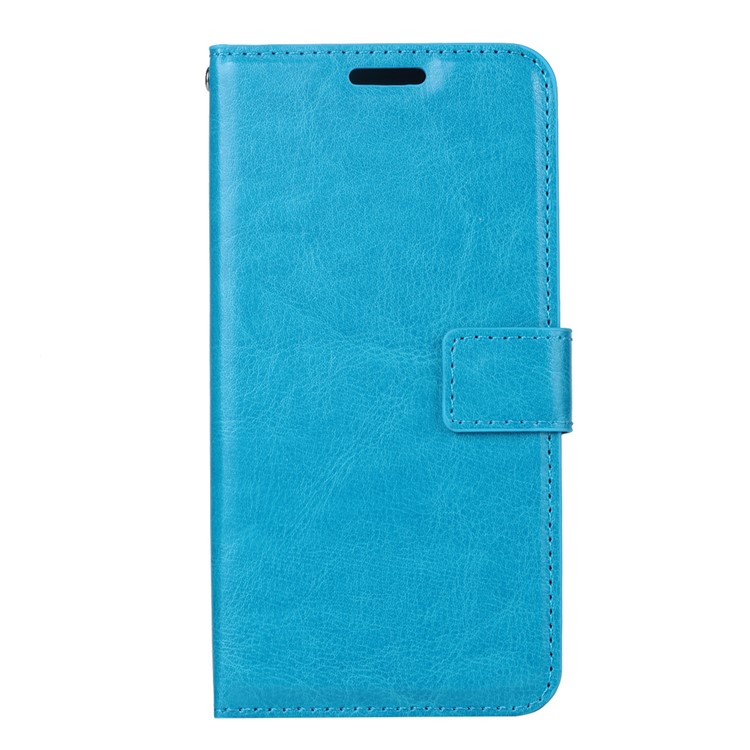 Photo Slot Leather Phone Shell for Samsung Galaxy S10 5G - Blue-2