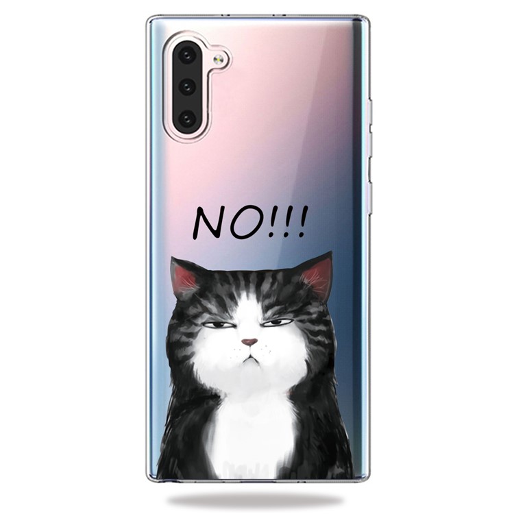 Pattern Printing TPU Case for Samsung Galaxy Note 10 - Cat-1
