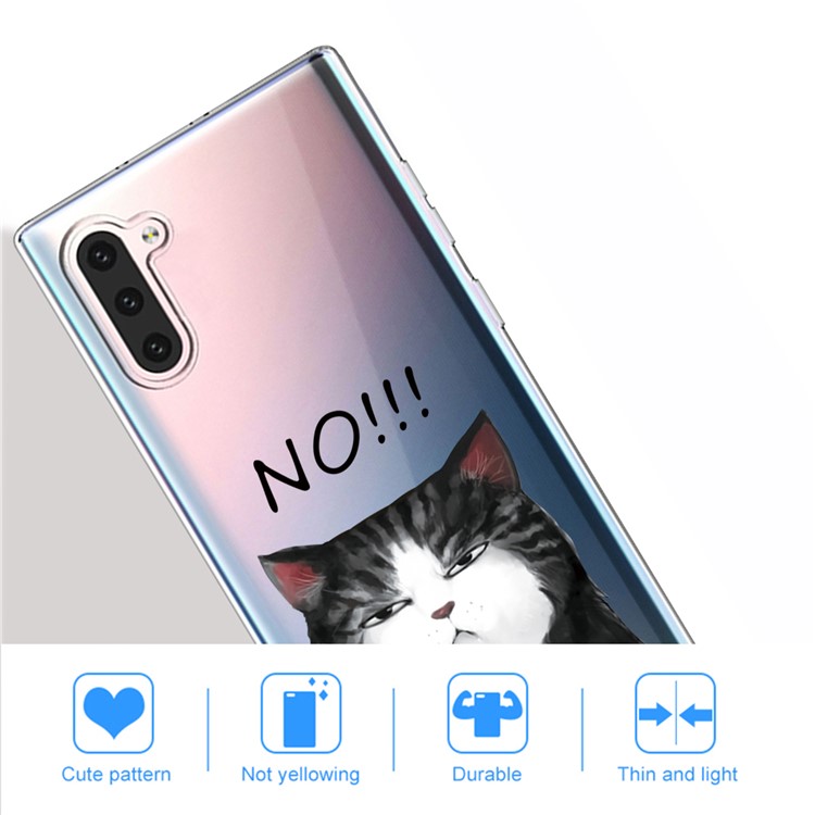 Pattern Printing TPU Case for Samsung Galaxy Note 10 - Cat-5
