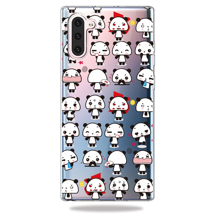 Pattern Printing TPU Case for Samsung Galaxy Note 10 - Panda-1