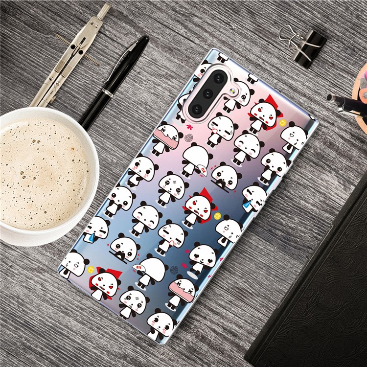 Pattern Printing TPU Case for Samsung Galaxy Note 10 - Panda-2
