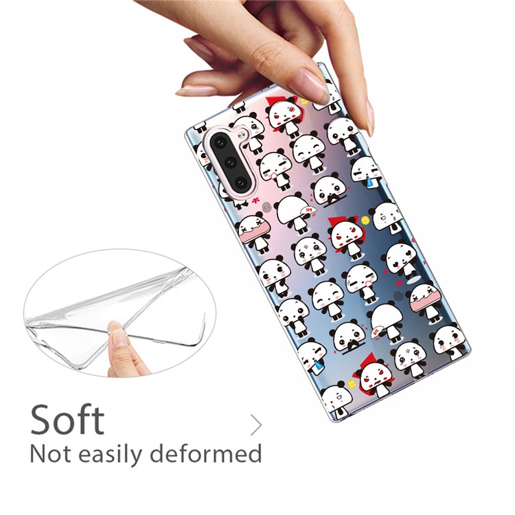 Pattern Printing TPU Case for Samsung Galaxy Note 10 - Panda-4