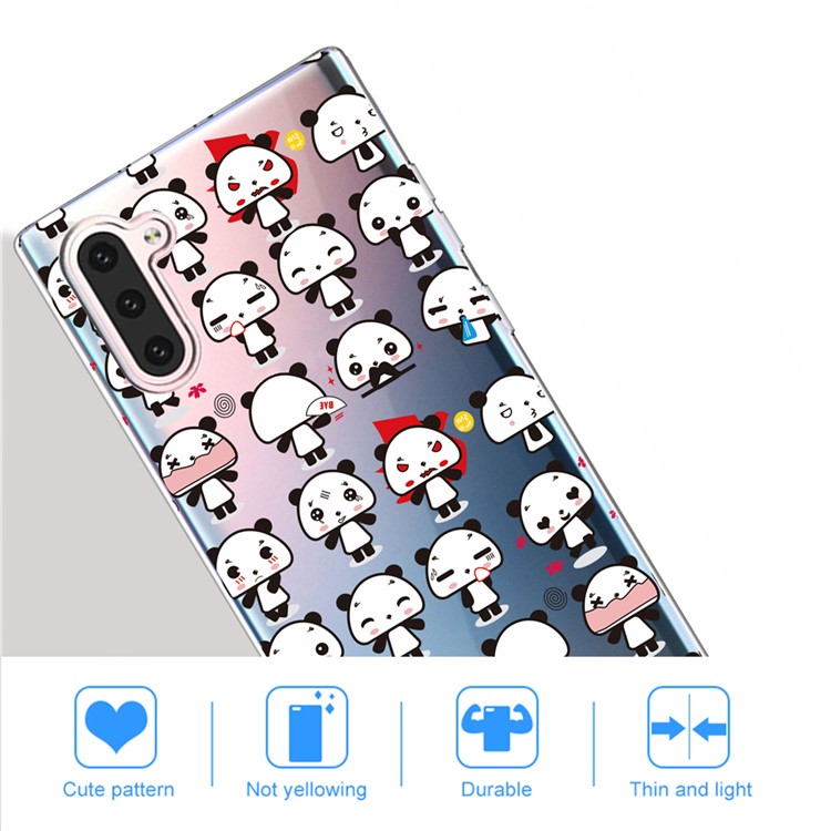 Pattern Printing TPU Case for Samsung Galaxy Note 10 - Panda-5