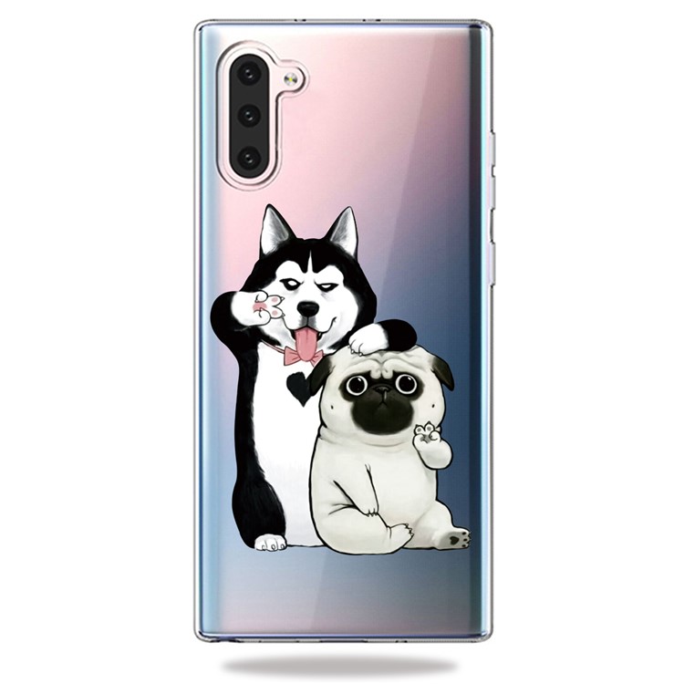 Pattern Printing TPU Case for Samsung Galaxy Note 10 - Dog-1