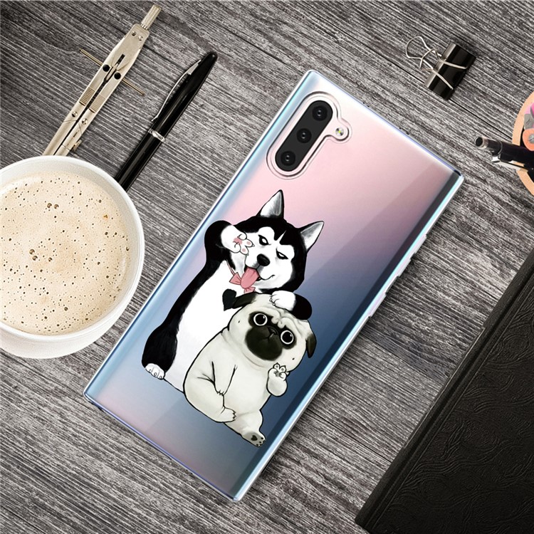 Pattern Printing TPU Case for Samsung Galaxy Note 10 - Dog-2
