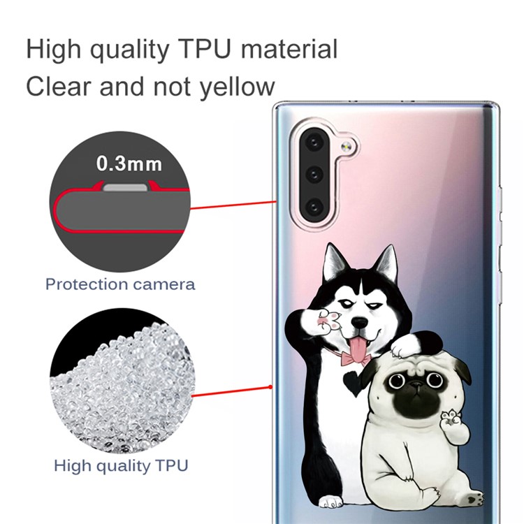 Pattern Printing TPU Case for Samsung Galaxy Note 10 - Dog-3