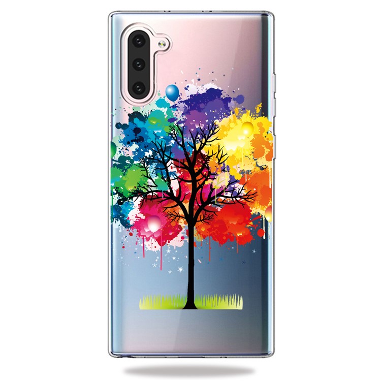Pattern Printing TPU Case for Samsung Galaxy Note 10 - Colorized Tree-1