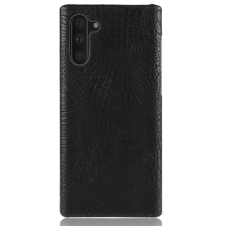 Crocodile Skin PU Leather Coated PC Phone Shell for Samsung Galaxy Note 10 - Black-2
