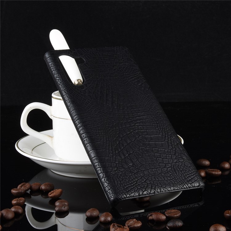 Crocodile Skin PU Leather Coated PC Phone Shell for Samsung Galaxy Note 10 - Black-5