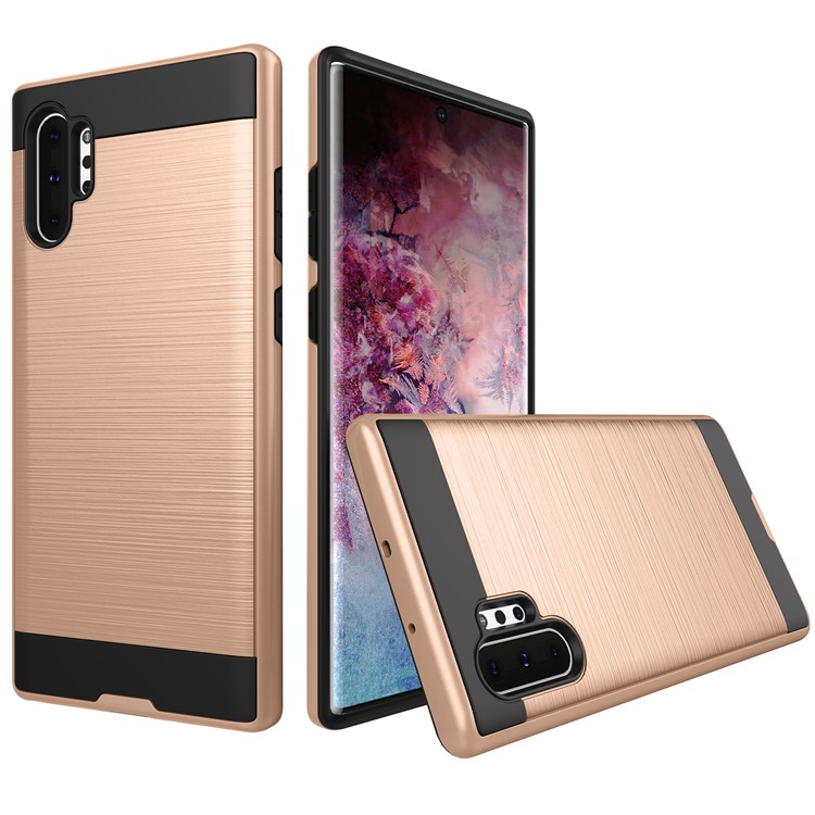 

Матовый ТПУ + ПК Гибридный Задний Чехол Для Samsung Galaxy Note 10 Pro - Золото, Galaxy Note 10 Plus