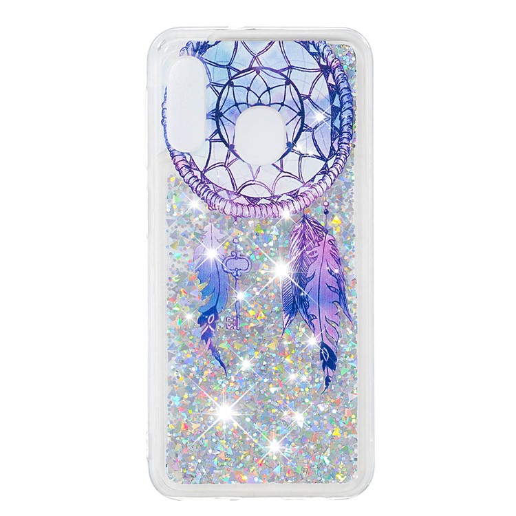 Floating Glitter Powder Sequins TPU Back Case Shell for Samsung Galaxy A20e / A10e - Dream Catcher-2