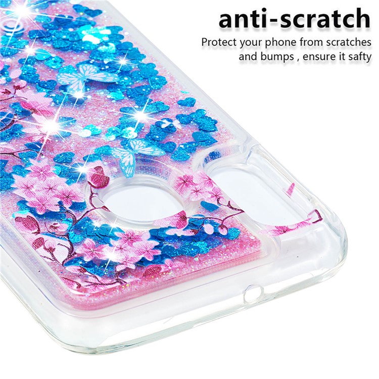 Cáscara Del Caso De Brillo Glitter Lentejuelas TPU Nuevo Caso Para Samsung Galaxy A20e / A10e - Flor-5