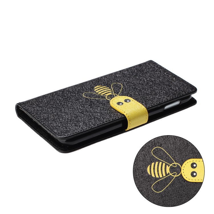 Crazy Horse Leather Stand Wallet Phone Shell Casing for Samsung Galaxy S10e - Black-5