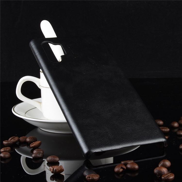 Litchi Texture PU Leather Coated PC Shell for Samsung Galaxy Note 10 Pro - Black-5