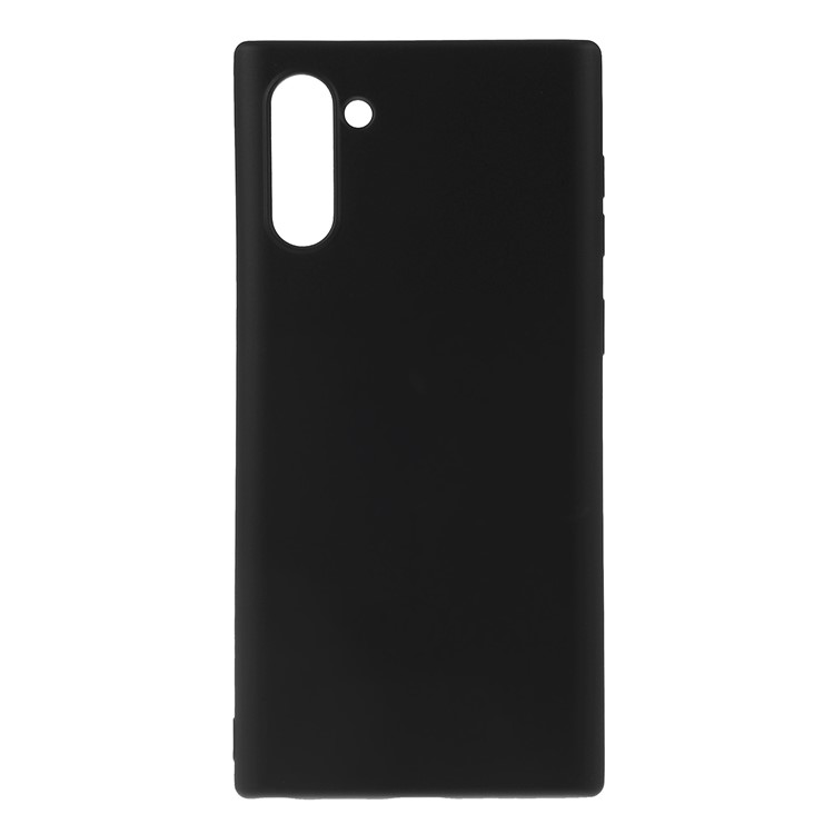 All Wrapped Back and Edges Liquid Silicone Phone Cover for Samsung Galaxy Note 10 - Black-1