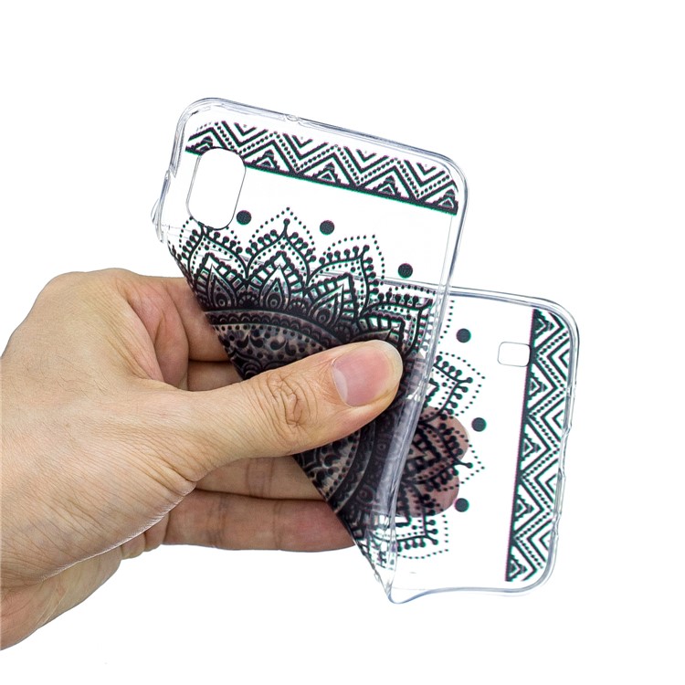 Padrão De Impressão Em TPU Para Samsung Galaxy A10 - Flor Mandala-4