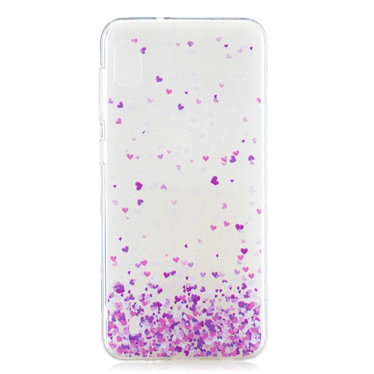 Padrão De Impressão Em TPU Para Samsung Galaxy A10 - Corações-1