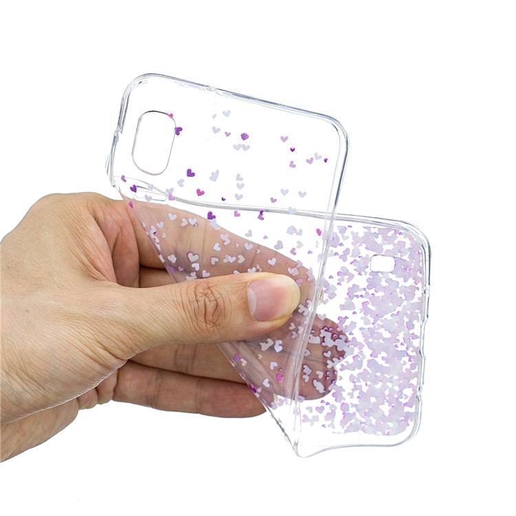 Padrão De Impressão Em TPU Para Samsung Galaxy A10 - Corações-4