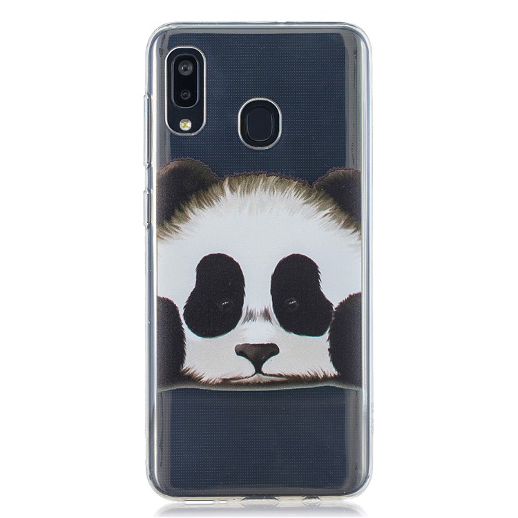 Pattern Printing TPU Back Case for Samsung Galaxy A20/A30 - Panda-1