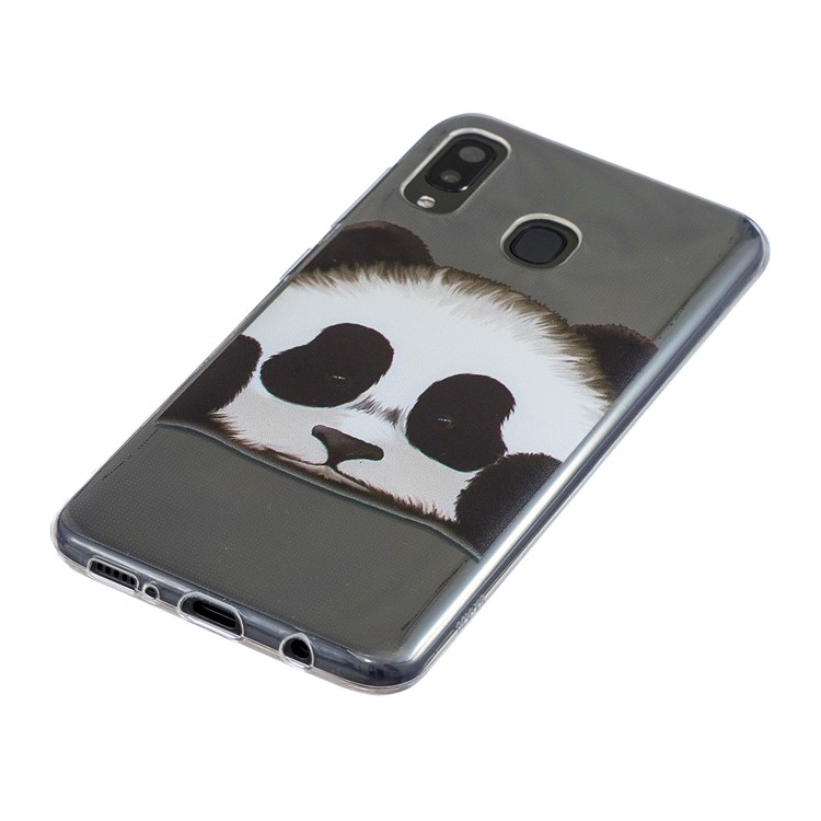 Pattern Printing TPU Back Case for Samsung Galaxy A20/A30 - Panda-2