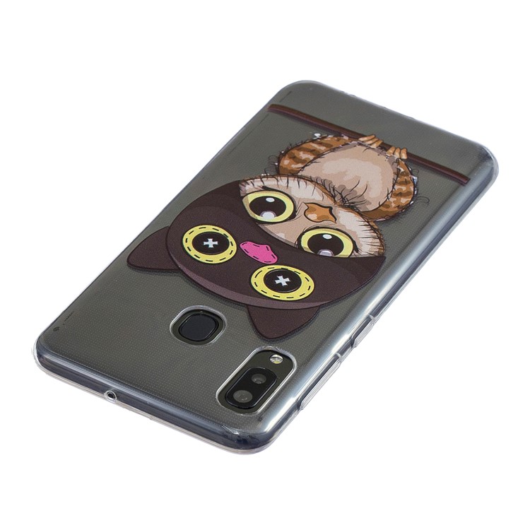 Pattern Printing TPU Back Case for Samsung Galaxy A20/A30 - Owl-3