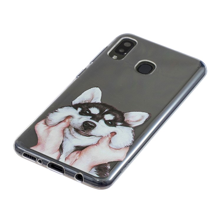 Pattern Printing TPU Back Case for Samsung Galaxy A20/A30 - Dog-2