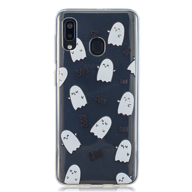 Pattern Printing TPU Back Case for Samsung Galaxy A20/A30 - Cartoon Pattern-1