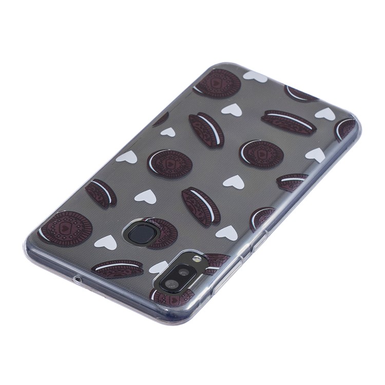Pattern Printing TPU Back Case for Samsung Galaxy A20/A30 - Biscuit-3