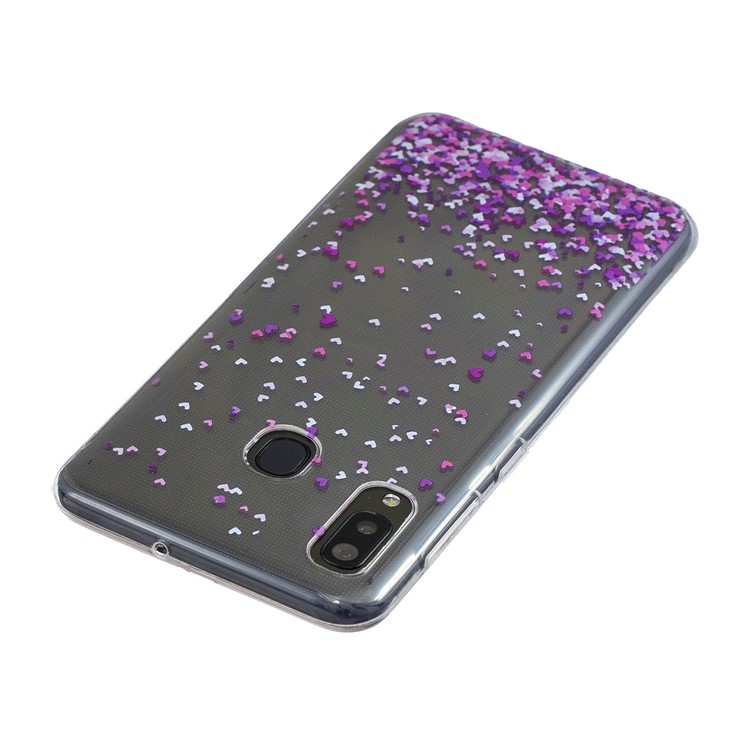 Pattern Printing TPU Back Case for Samsung Galaxy A20/A30 - Hearts-3