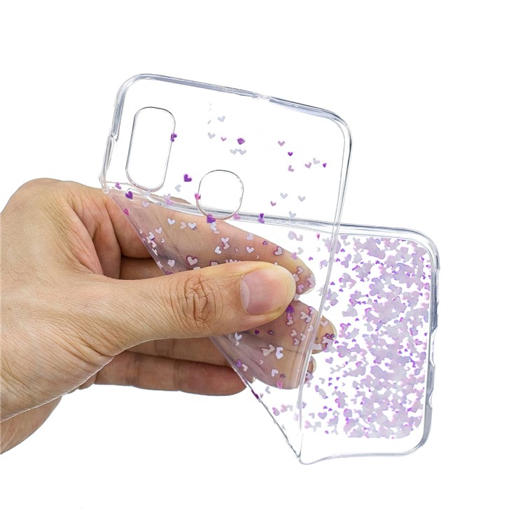 Pattern Printing TPU Back Case for Samsung Galaxy A20/A30 - Hearts-4