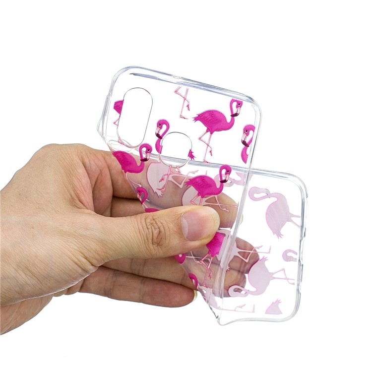 Teste Padrão Que Imprime O Exemplo De Escudo De TPU Para A Galáxia A40 De Samsung - Flamingo-4