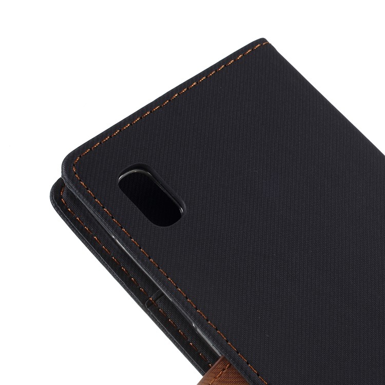 ROAR Twill Grain Leather Wallet Case for Samsung Galaxy A10 - Black-5