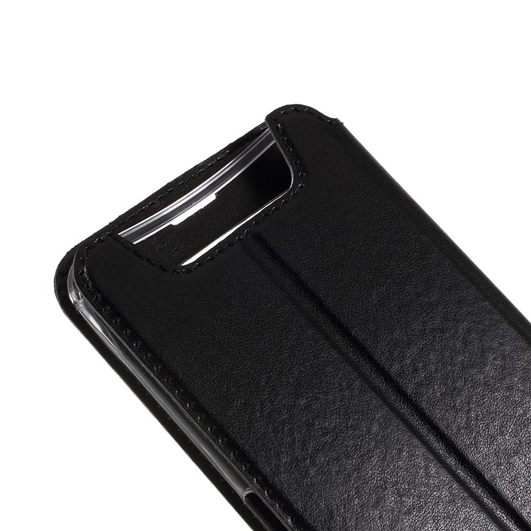 ROAR Noble Leather View Stand Case for Samsung Galaxy A80 / A90 - Black-5