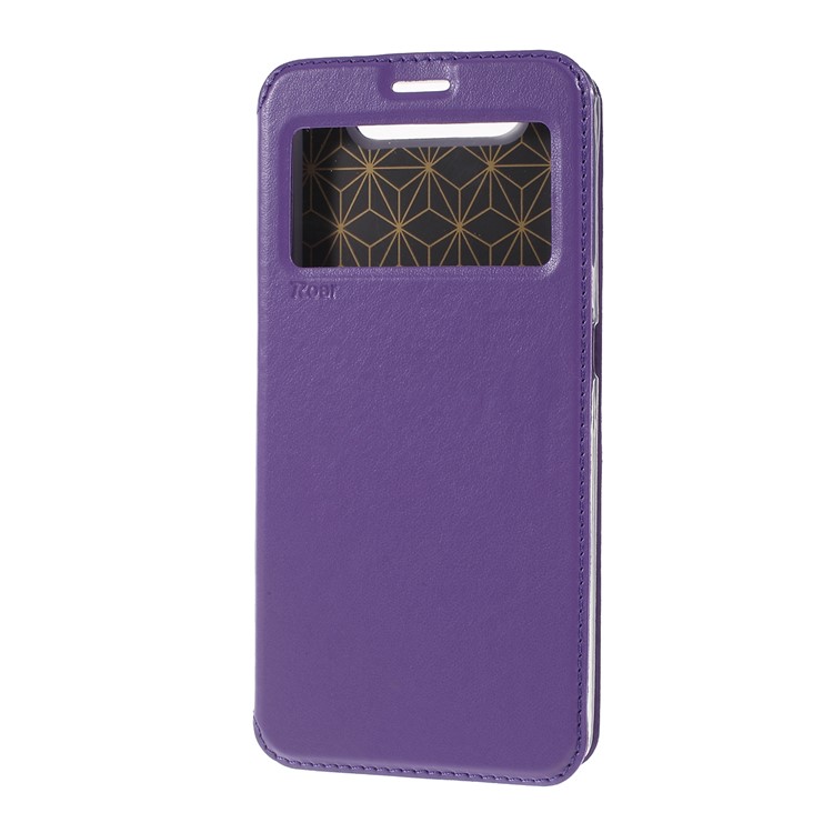 ROAR Visão De Couro Nobre Stand Case Para Samsung Galaxy A80 / A90 - Roxa-5