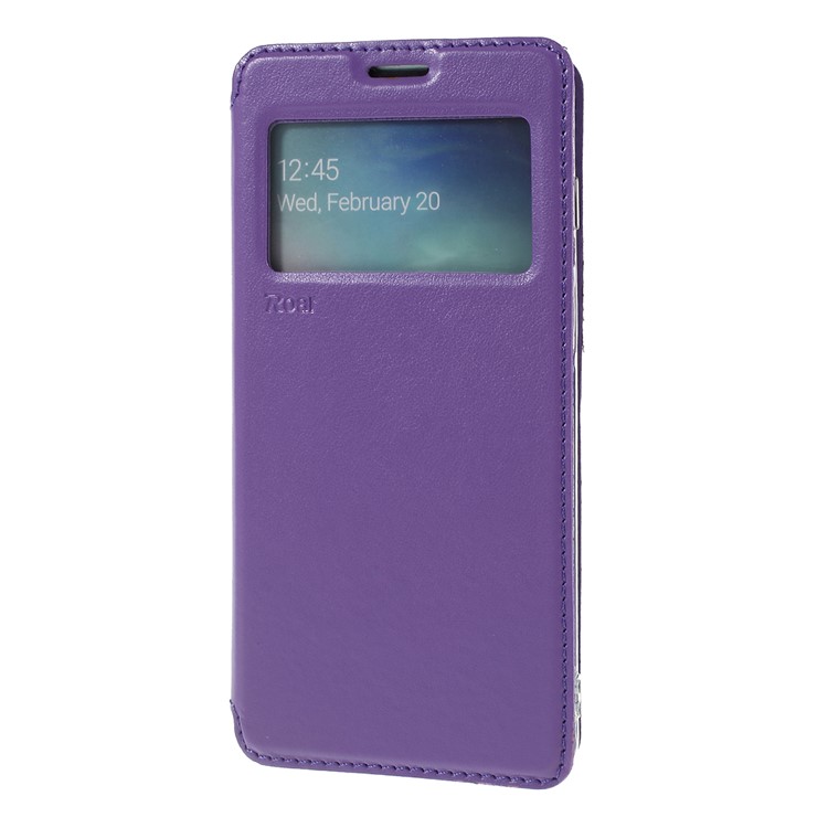 ROAR Noble Leather View Window Phone Case for Samsung Galaxy S10 Plus - Purple-6