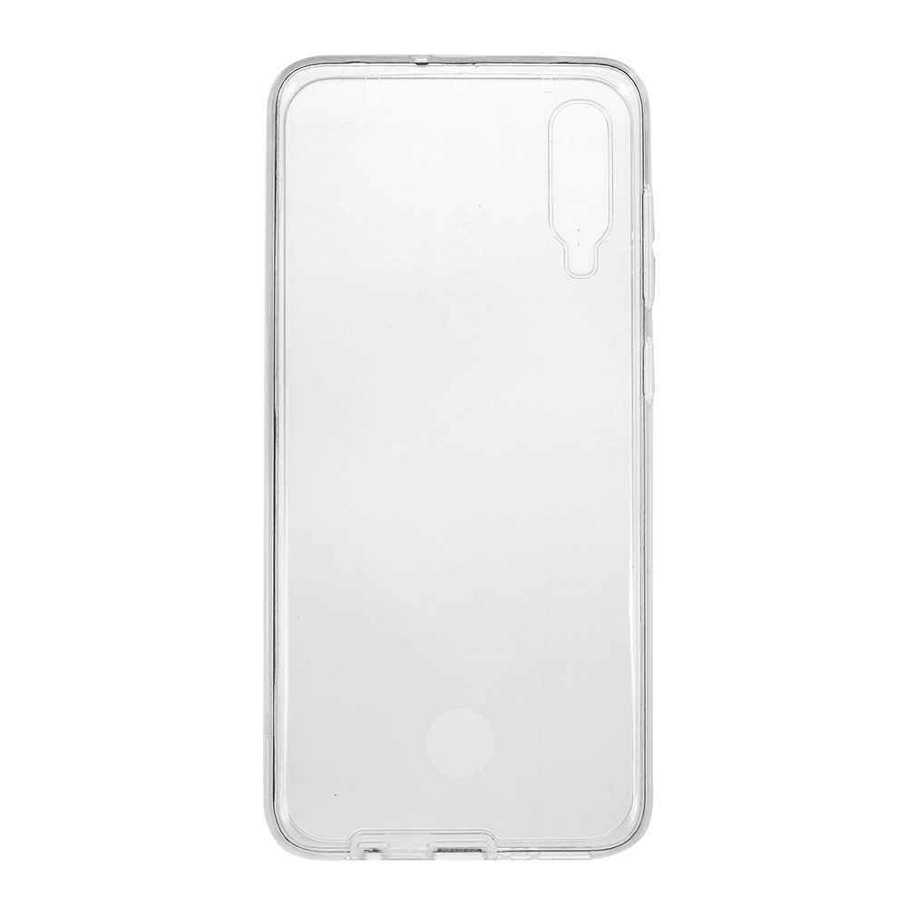 Clear PC Side + TPU Back Phone Shell for Samsung Galaxy A70 - Transparent-2