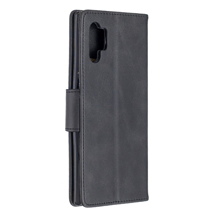 PU Leather + TPU Wallet Casing for Samsung Galaxy Note 10 Plus/Note 10 Plus 5G - Black-3