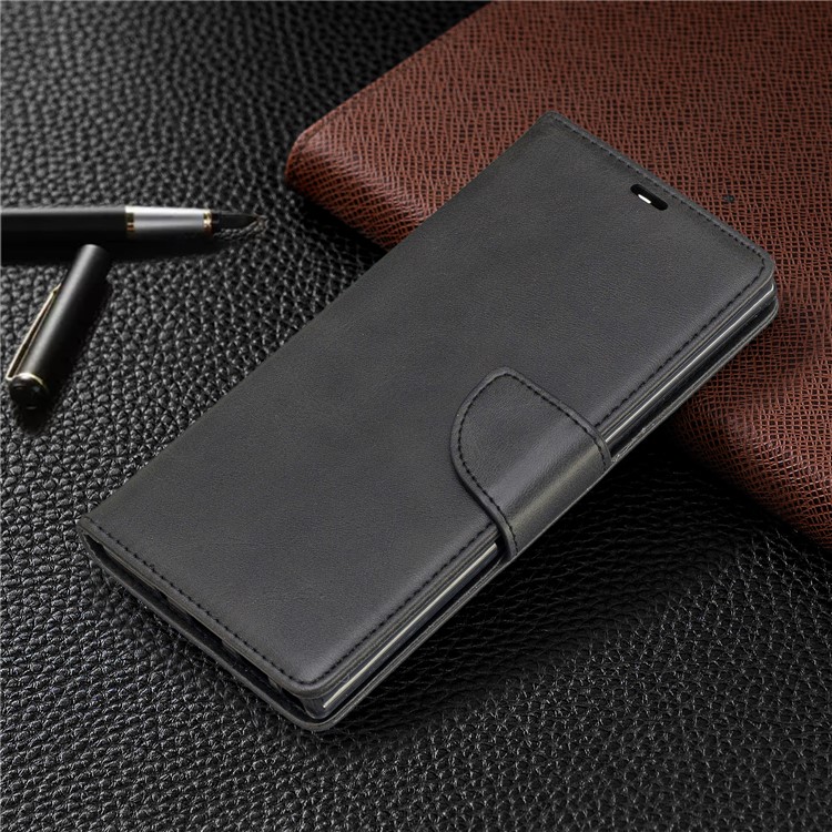 PU Leather + TPU Wallet Casing for Samsung Galaxy Note 10 Plus/Note 10 Plus 5G - Black-7