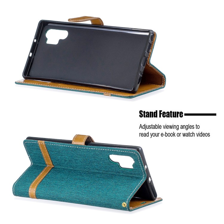 Custodia In Pelle Di Colore Assortiti Per Portafogli In Pelle Per Samsung Galaxy Note 10 Pro - Verde-5